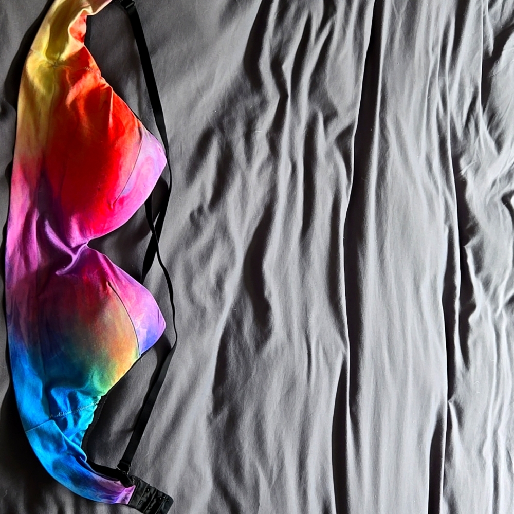 No boundaries sunset colorful bra